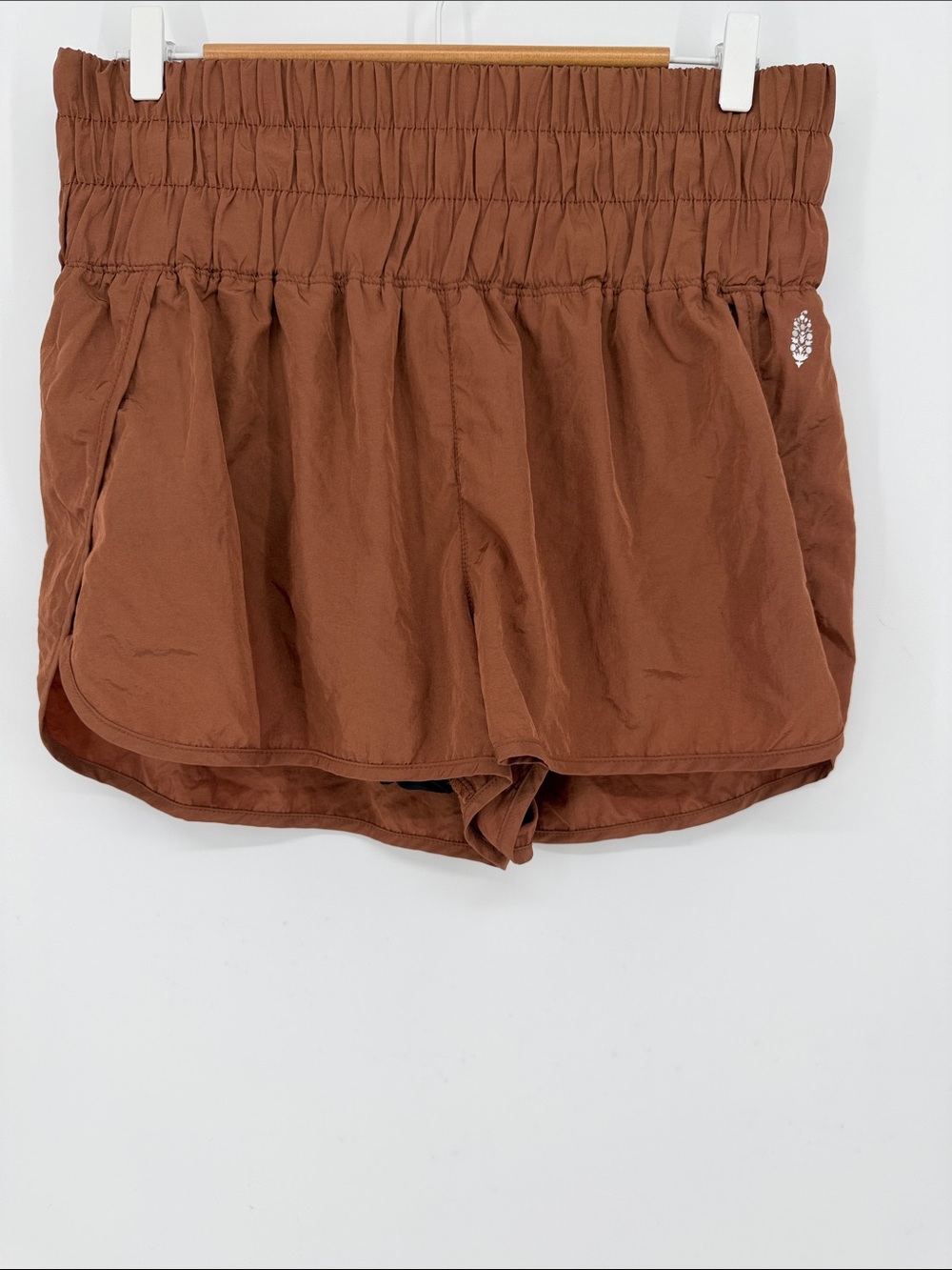 Free People Movement Shorts Women’s XL Brown Bronze High Rise Athletic Running